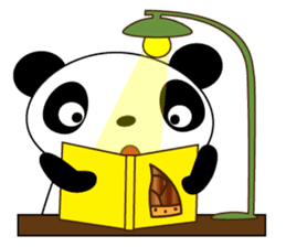 Pandaman Flying cute panda. in love. sticker #6860535