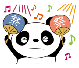 Pandaman Flying cute panda. in love. sticker #6860536