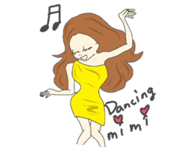 just for mimi sticker #6860674