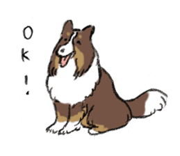 Sheltie sticker #6860907