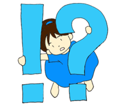 Mia of the hiragana letter 2 sticker #6861063