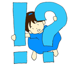 Mia of the hiragana letter 2 sticker #6861063