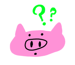 I am a pig!!! sticker #6861074