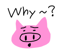 I am a pig!!! sticker #6861102