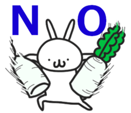 Simple stamp of simple rabbit 2nd sticker #6861227