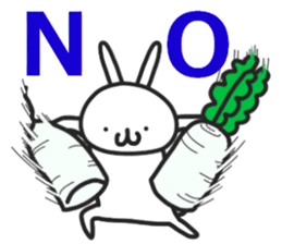 Simple stamp of simple rabbit 2nd sticker #6861227