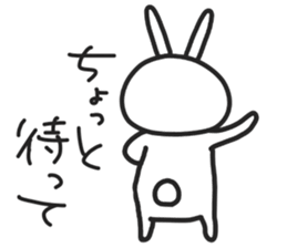 Simple stamp of simple rabbit 2nd sticker #6861230