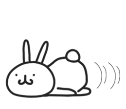 Simple stamp of simple rabbit 2nd sticker #6861233