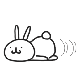 Simple stamp of simple rabbit 2nd sticker #6861233