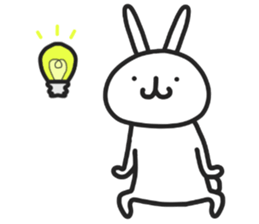 Simple stamp of simple rabbit 2nd sticker #6861236