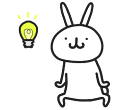 Simple stamp of simple rabbit 2nd sticker #6861236