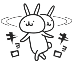 Simple stamp of simple rabbit 2nd sticker #6861237