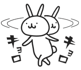 Simple stamp of simple rabbit 2nd sticker #6861237