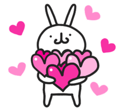 Simple stamp of simple rabbit 2nd sticker #6861240