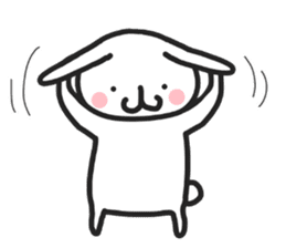 Simple stamp of simple rabbit 2nd sticker #6861242