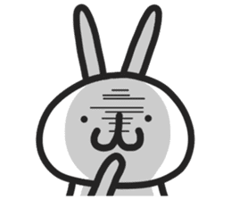 Simple stamp of simple rabbit 2nd sticker #6861244