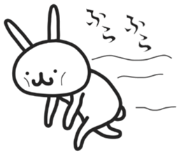 Simple stamp of simple rabbit 2nd sticker #6861252