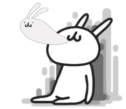 Simple stamp of simple rabbit 2nd sticker #6861256