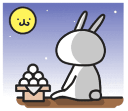 Simple stamp of simple rabbit 2nd sticker #6861260