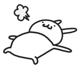 Simple stamp of simple rabbit 2nd sticker #6861261