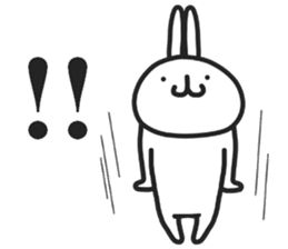 Simple stamp of simple rabbit 2nd sticker #6861262