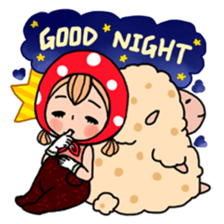 Strawberry country girl with her friends sticker #6861270