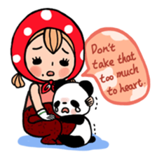 Strawberry country girl with her friends sticker #6861273