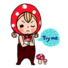 Strawberry country girl with her friends sticker #6861282