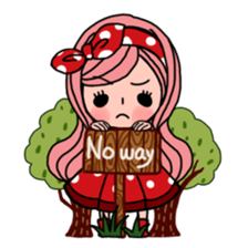 Strawberry country girl with her friends sticker #6861289