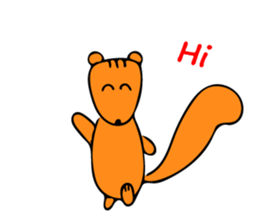 Squirrel's sticker in english version. sticker #6861588