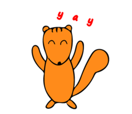 Squirrel's sticker in english version. sticker #6861589