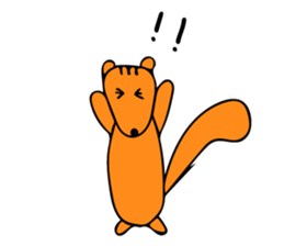 Squirrel's sticker in english version. sticker #6861590