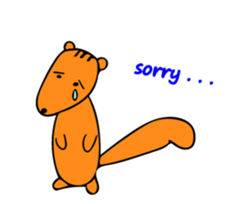 Squirrel's sticker in english version. sticker #6861592