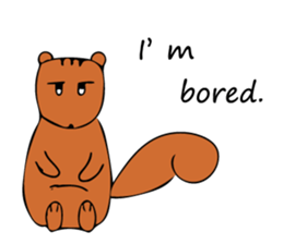 Squirrel's sticker in english version. sticker #6861596