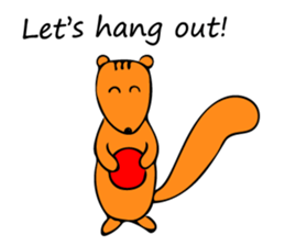 Squirrel's sticker in english version. sticker #6861597