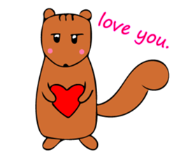 Squirrel's sticker in english version. sticker #6861599