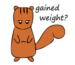 Squirrel's sticker in english version. sticker #6861600