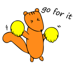 Squirrel's sticker in english version. sticker #6861602