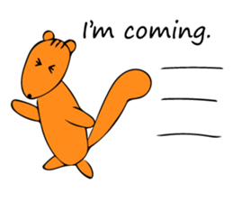 Squirrel's sticker in english version. sticker #6861612