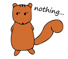 Squirrel's sticker in english version. sticker #6861614
