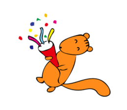 Squirrel's sticker in english version. sticker #6861620