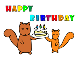 Squirrel's sticker in english version. sticker #6861621