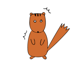 Squirrel's sticker in english version. sticker #6861623