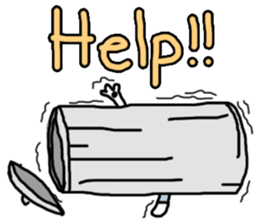 Funny Cat man sticker #6861637