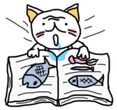 Funny Cat man sticker #6861646