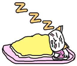 Funny Cat man sticker #6861651