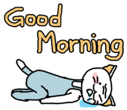 Funny Cat man sticker #6861657