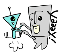 Moaisme -English ver.- sticker #6862261