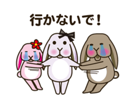 Lop-eared bunny Popo and friends3. sticker #6862786