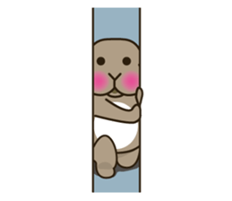 Lop-eared bunny Popo and friends3. sticker #6862799